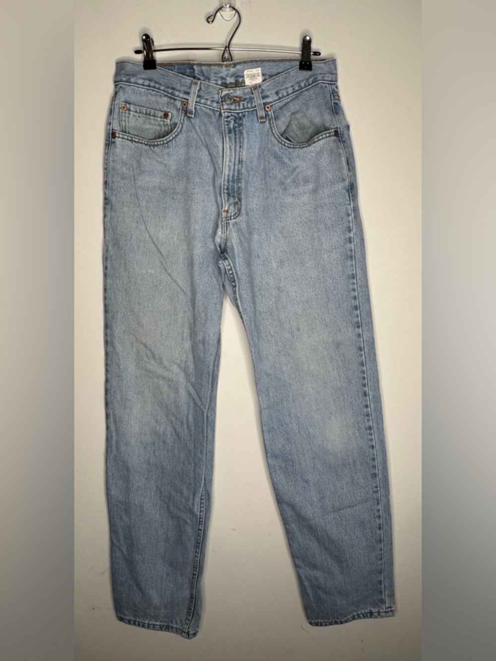 Vintage Y2K 2000 Levis 550 Men’s 34x34 Relaxed Fit Denim Jeans Light Blue